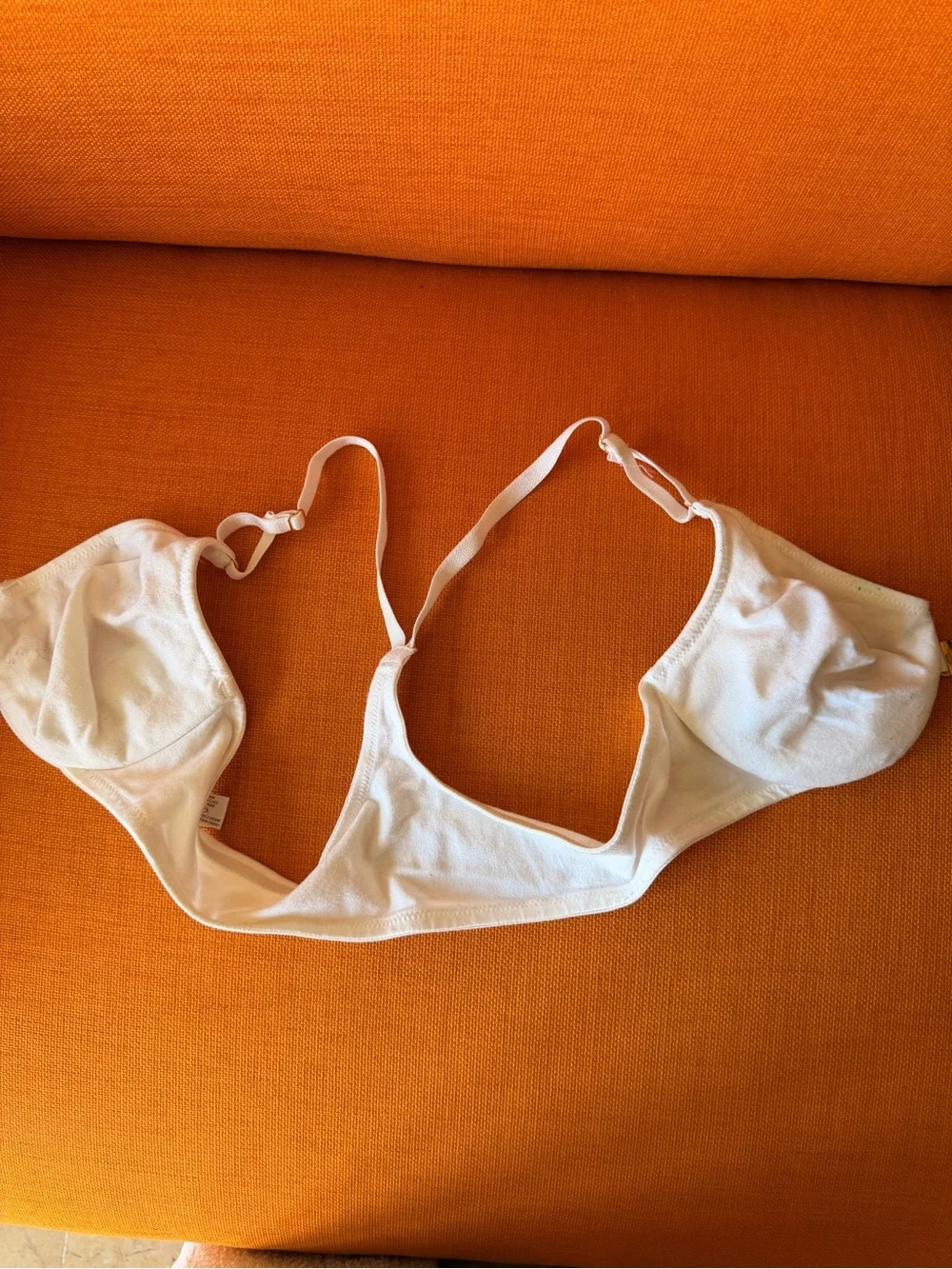 Vintage Donna Karan White Front‑Closure Race back Cotton Bra - Picture 2 of 6